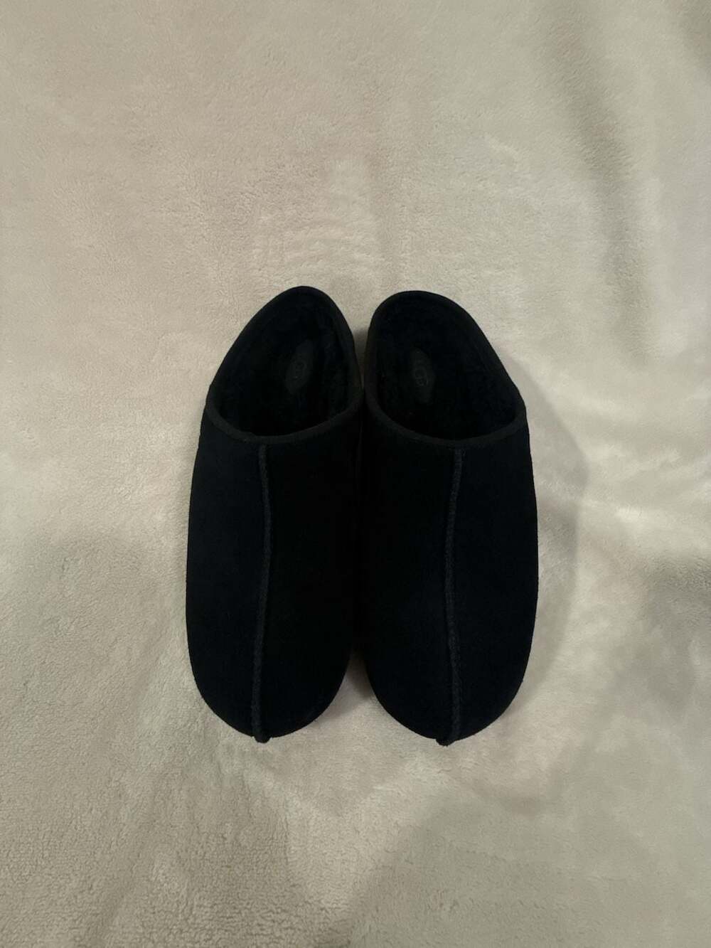 UGG Cottage Clog Size 8 Black Suede Women Shoes